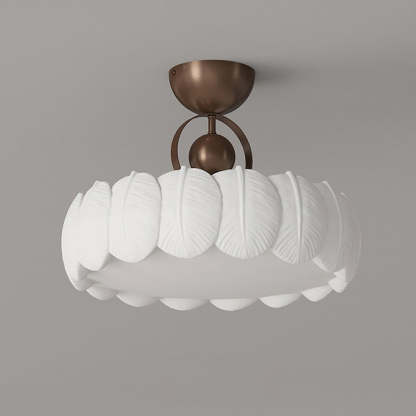 Modern Art Deco Bubble Feather Ceiling Light