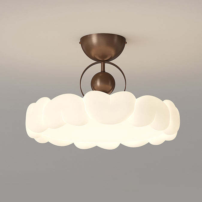 Modern Art Deco Bubble Feather Ceiling Light