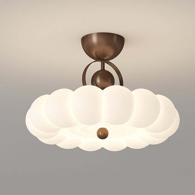 Modern Art Deco Bubble Feather Ceiling Light