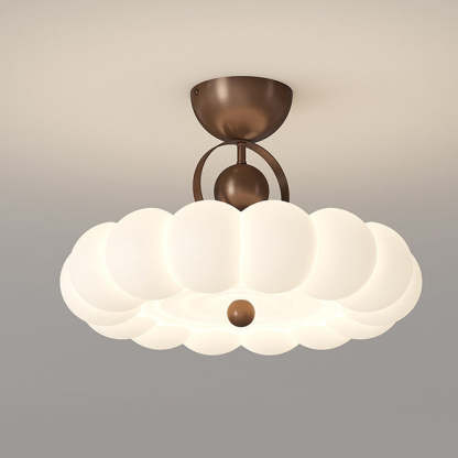 Modern Art Deco Bubble Feather Ceiling Light