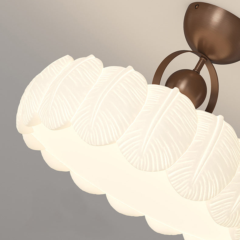 Modern Art Deco Bubble Feather Ceiling Light