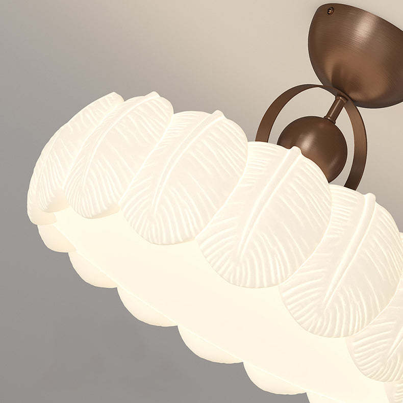 Modern Art Deco Bubble Feather Ceiling Light