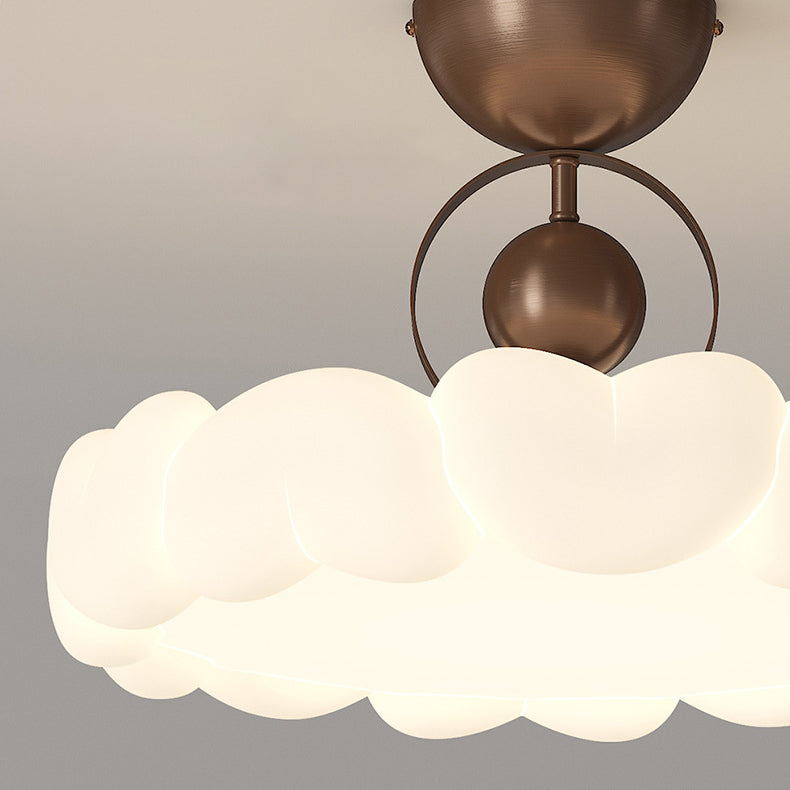 Modern Art Deco Bubble Feather Ceiling Light