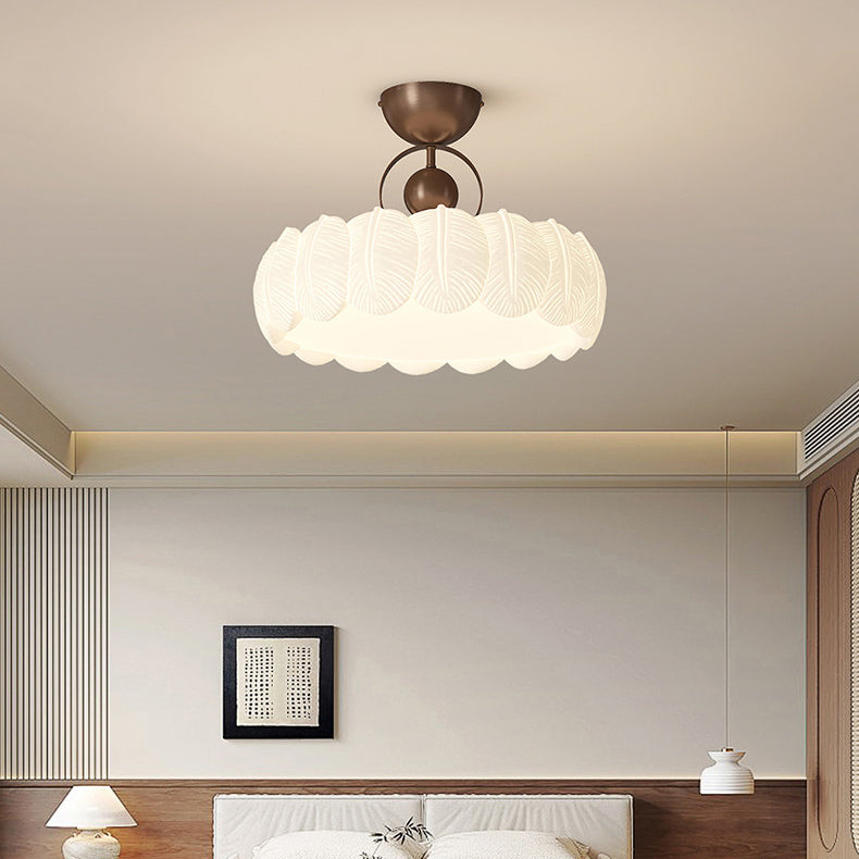 Modern Art Deco Bubble Feather Ceiling Light
