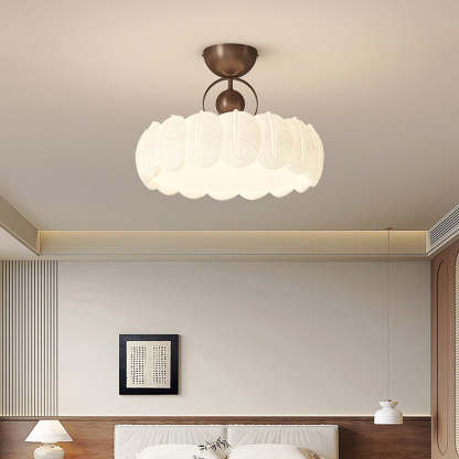 Modern Art Deco Bubble Feather Ceiling Light