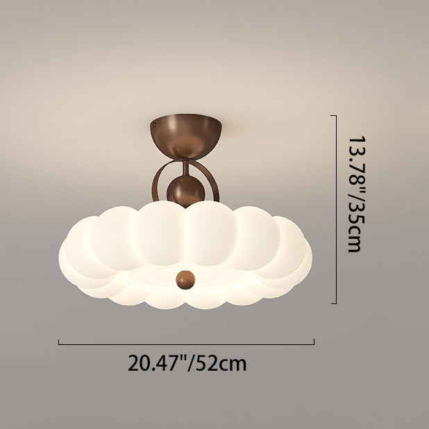 Modern Art Deco Bubble Feather Ceiling Light
