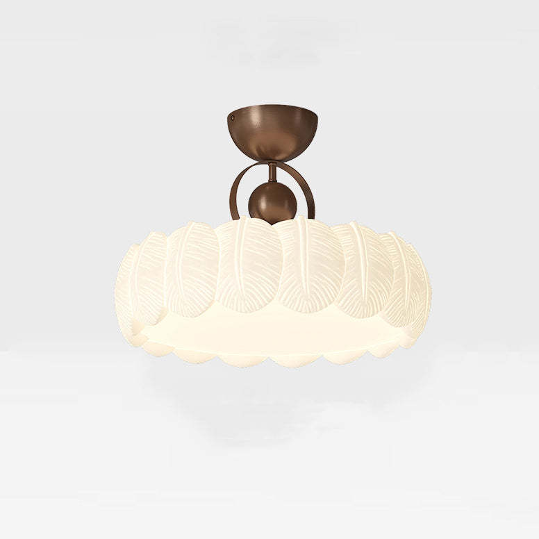 Modern Art Deco Bubble Feather Ceiling Light