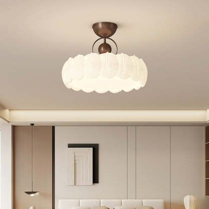 Modern Art Deco Bubble Feather Ceiling Light