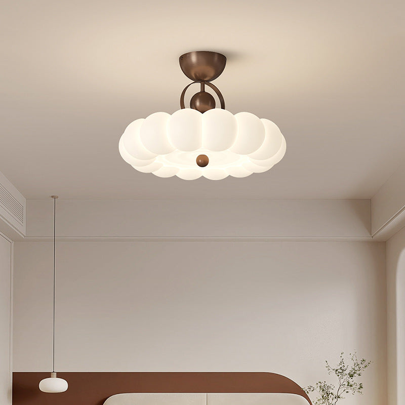 Modern Art Deco Bubble Feather Ceiling Light