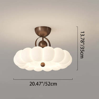 Modern Art Deco Bubble Feather Ceiling Light