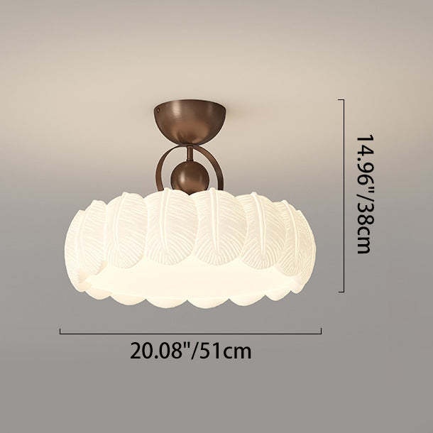 Modern Art Deco Bubble Feather Ceiling Light