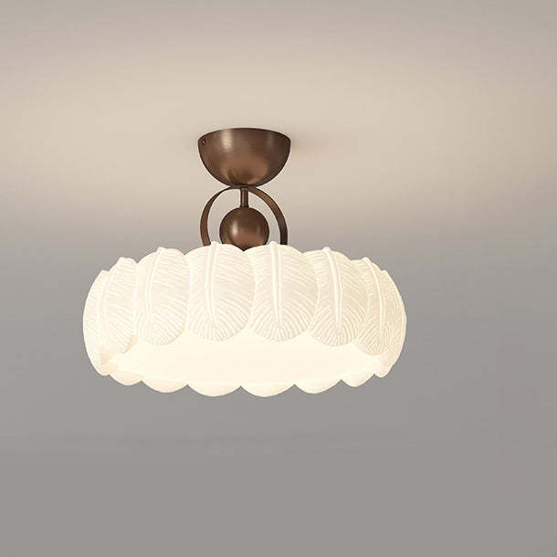 Modern Art Deco Bubble Feather Ceiling Light