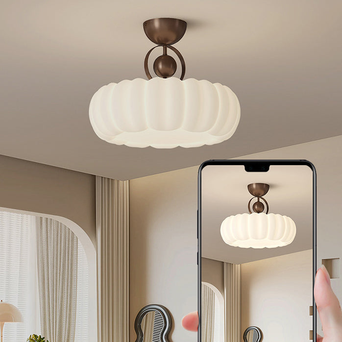 Modern Art Deco Bubble Feather Ceiling Light