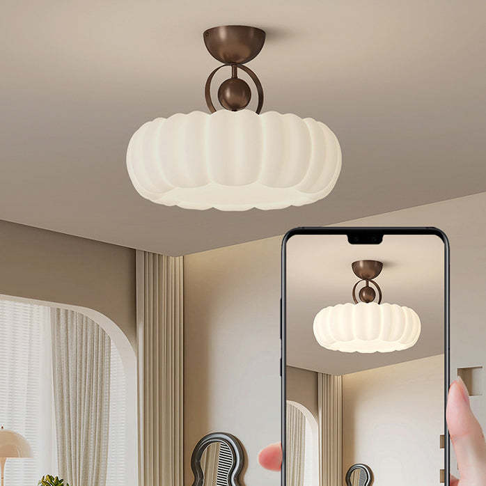 Modern Art Deco Bubble Feather Ceiling Light