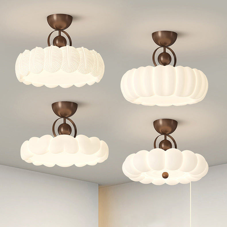 Modern Art Deco Bubble Feather Ceiling Light