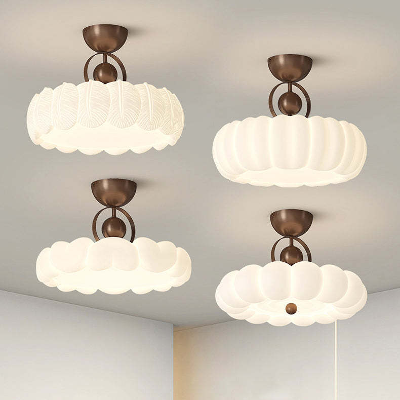 Modern Art Deco Bubble Feather Ceiling Light