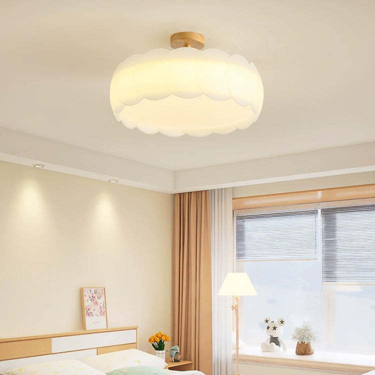 Minimalist Iron Wavy LED Ceiling Light