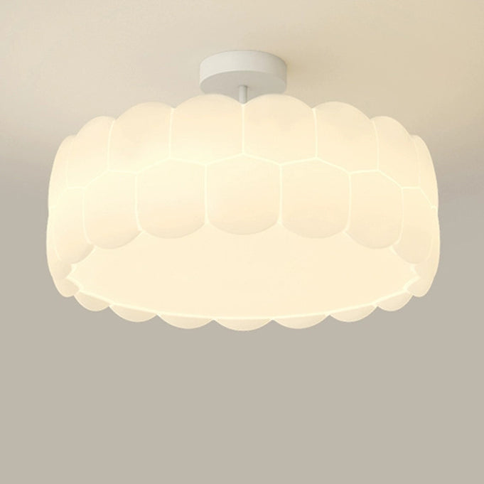 Minimalist Iron Wavy LED Ceiling Light