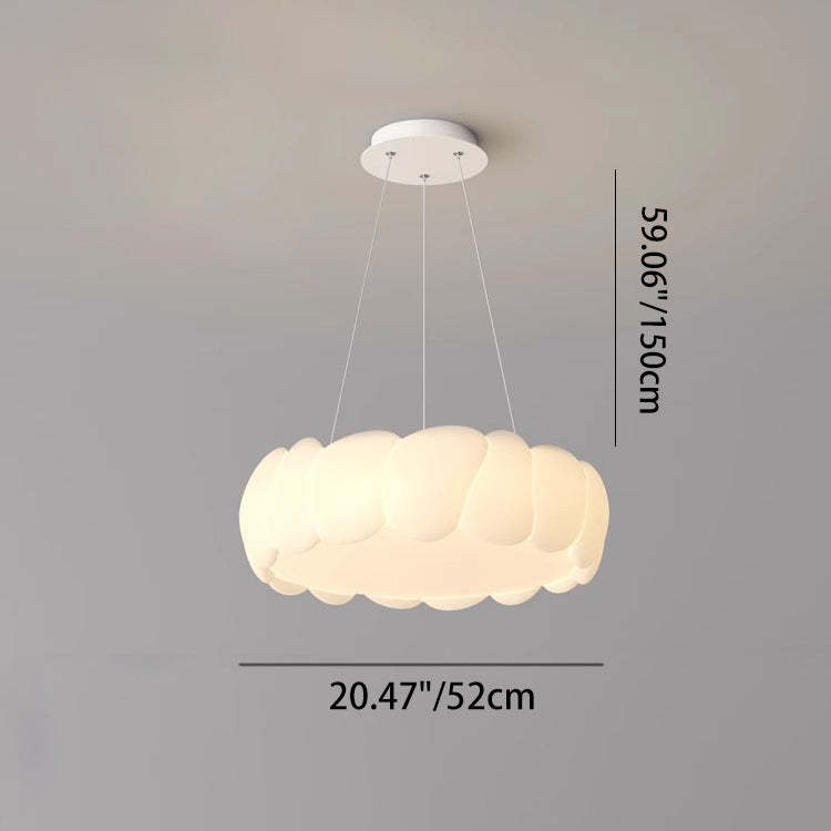Contemporary Iron Bubble Wave Round LED Chandelier