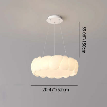 Contemporary Iron Bubble Wave Round LED Chandelier