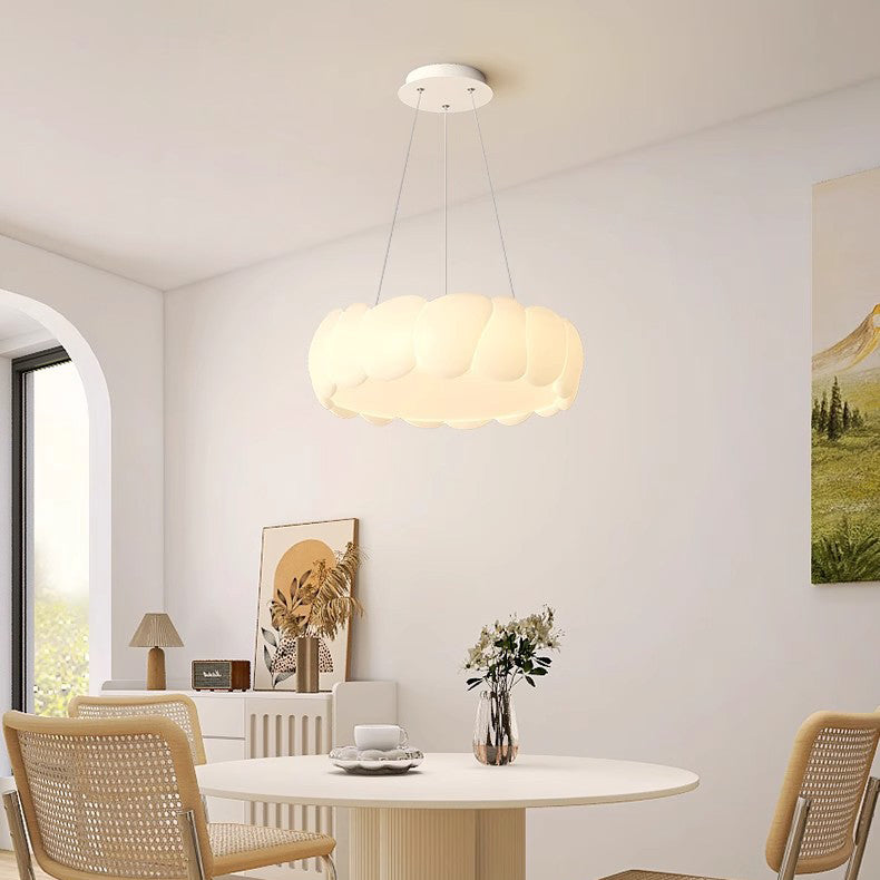 Contemporary Iron Bubble Wave Round LED Chandelier