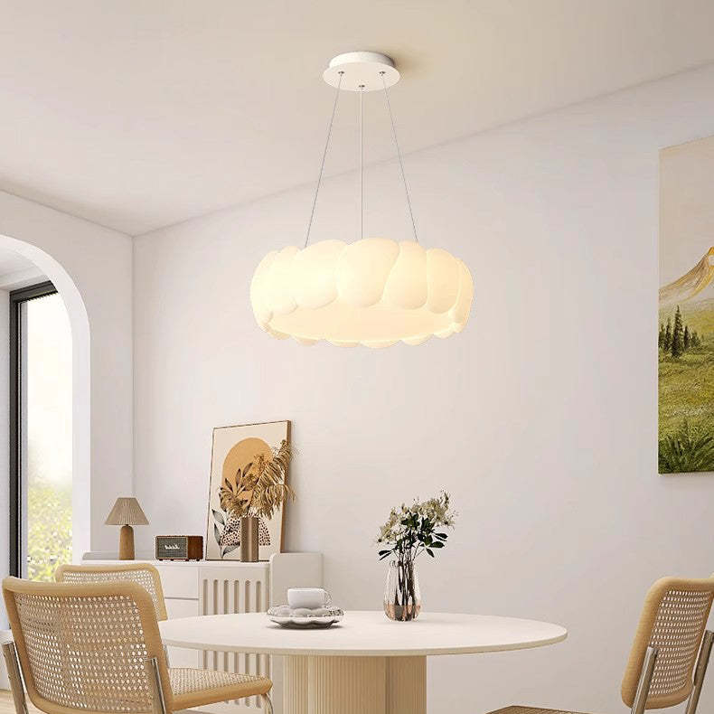 Contemporary Iron Bubble Wave Round LED Chandelier