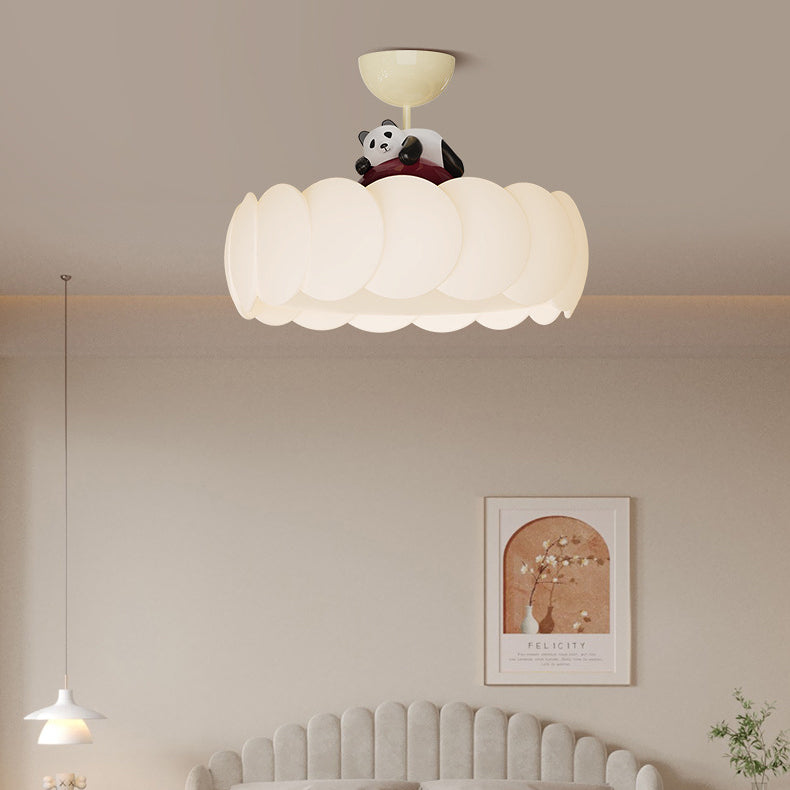 Modern Art Deco Iron Bear Bubble Ceiling Light