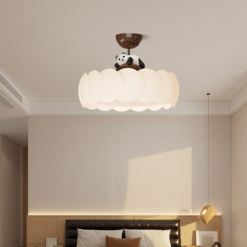 Modern Art Deco Iron Bear Bubble Ceiling Light