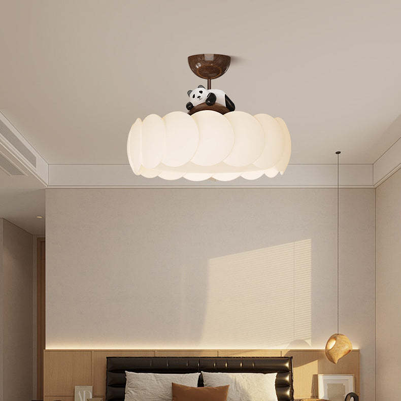 Modern Art Deco Iron Bear Bubble Ceiling Light