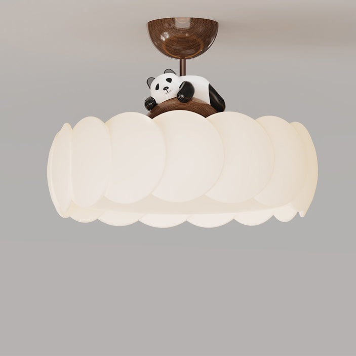 Modern Art Deco Iron Bear Bubble Ceiling Light
