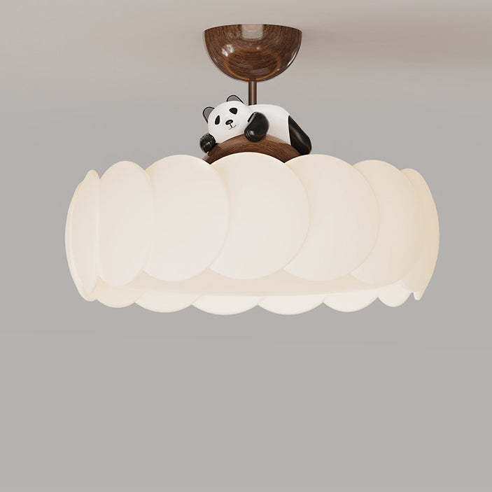 Modern Art Deco Iron Bear Bubble Ceiling Light