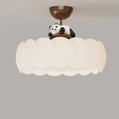 Modern Art Deco Iron Bear Bubble Ceiling Light
