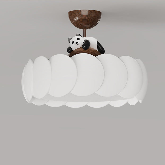 Modern Art Deco Iron Bear Bubble Ceiling Light