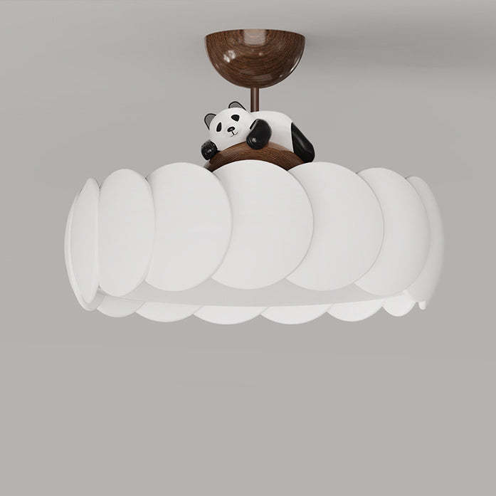 Modern Art Deco Iron Bear Bubble Ceiling Light