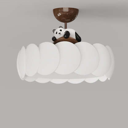 Modern Art Deco Iron Bear Bubble Ceiling Light