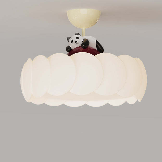 Modern Art Deco Iron Bear Bubble Ceiling Light