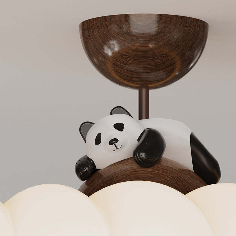 Modern Art Deco Iron Bear Bubble Ceiling Light