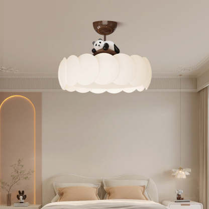 Modern Art Deco Iron Bear Bubble Ceiling Light