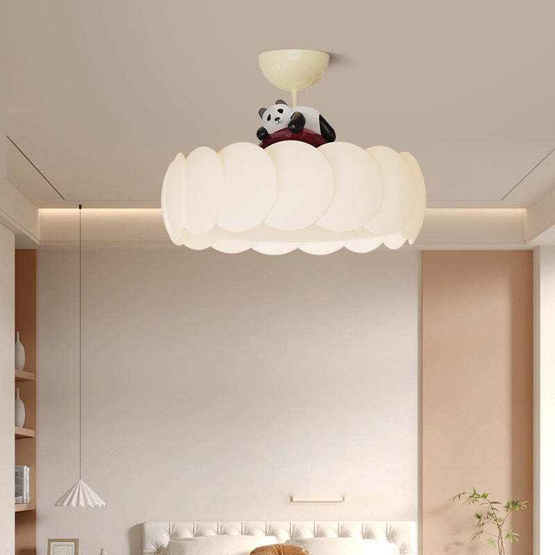Modern Art Deco Iron Bear Bubble Ceiling Light