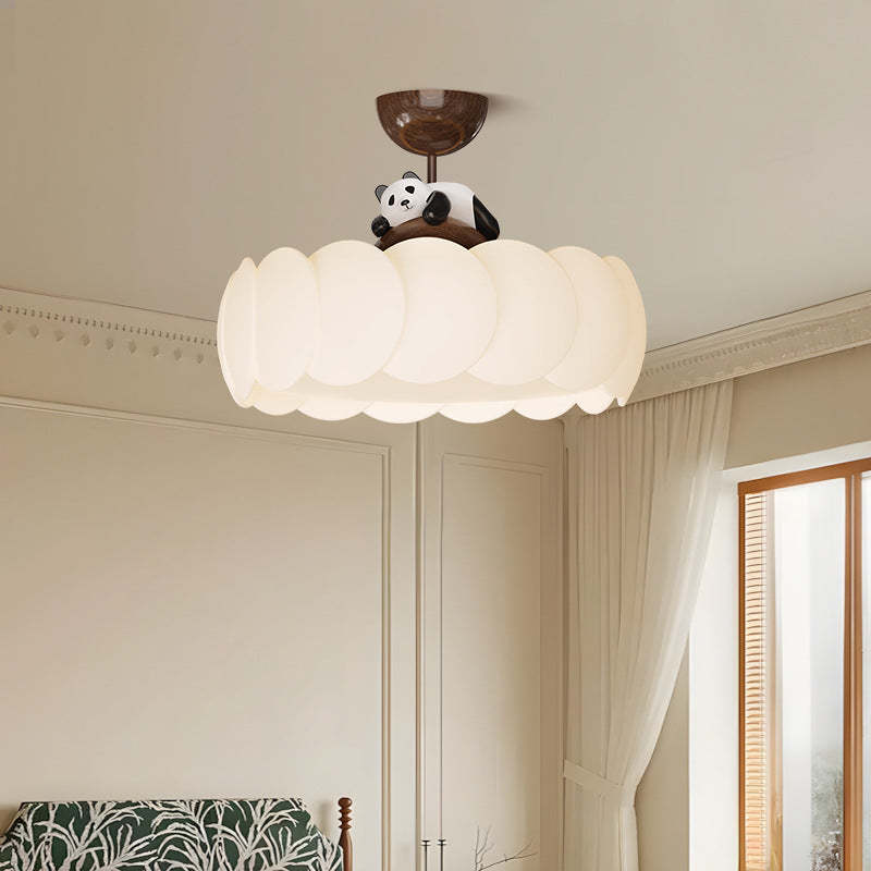 Modern Art Deco Iron Bear Bubble Ceiling Light