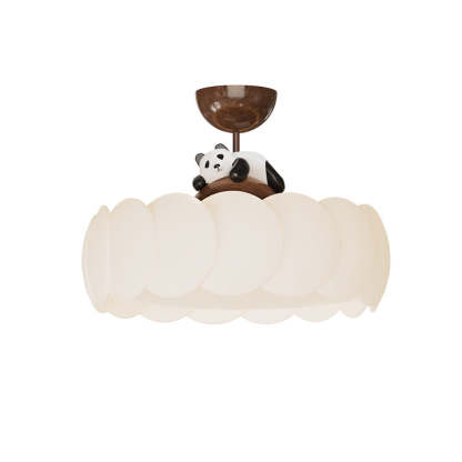 Modern Art Deco Iron Bear Bubble Ceiling Light