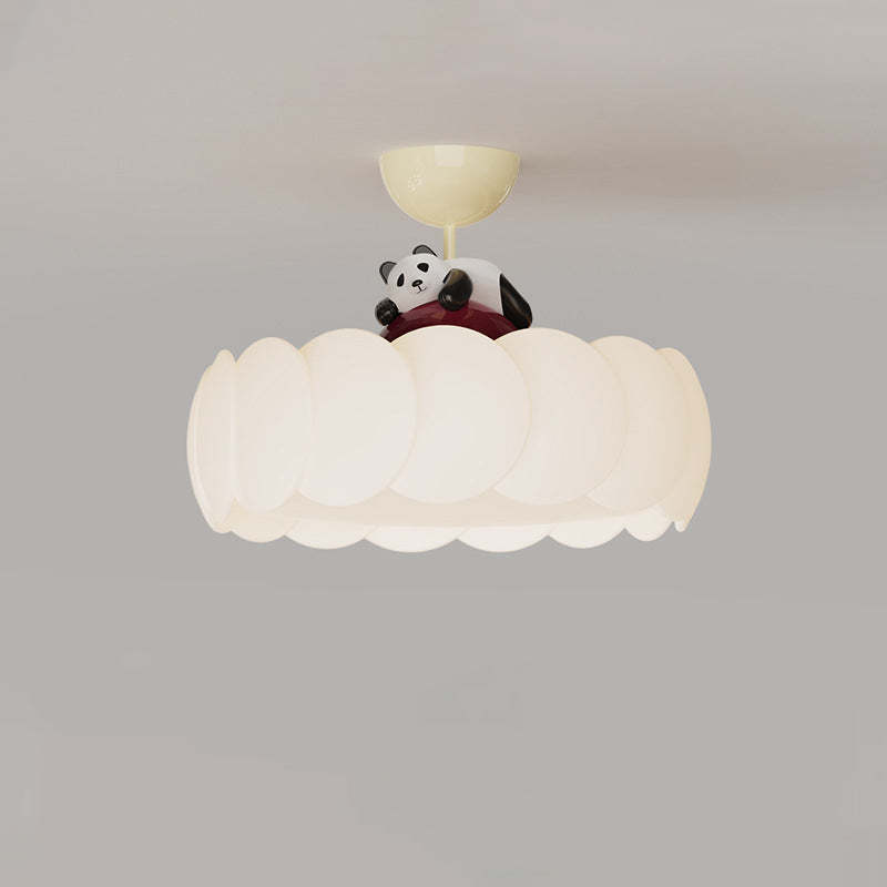 Modern Art Deco Iron Bear Bubble Ceiling Light