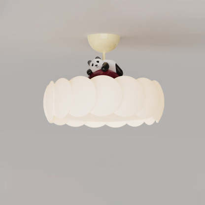 Modern Art Deco Iron Bear Bubble Ceiling Light