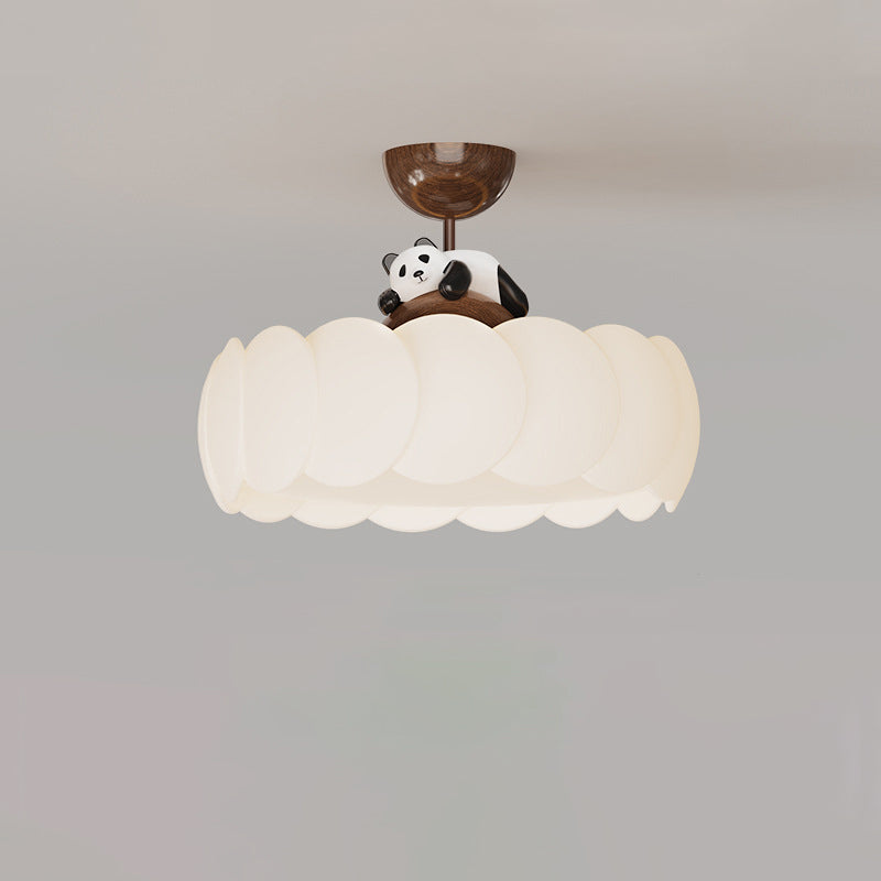 Modern Art Deco Iron Bear Bubble Ceiling Light