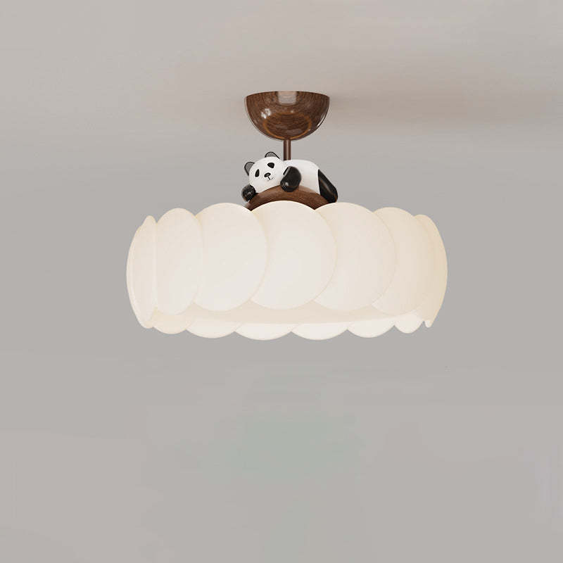 Modern Art Deco Iron Bear Bubble Ceiling Light