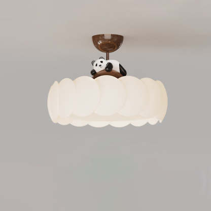 Modern Art Deco Iron Bear Bubble Ceiling Light