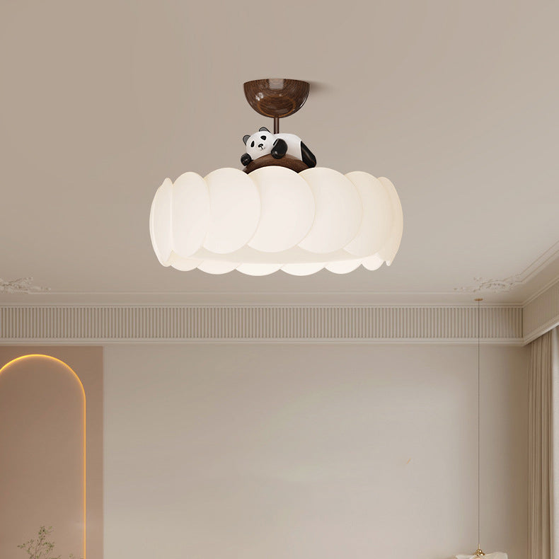 Modern Art Deco Iron Bear Bubble Ceiling Light