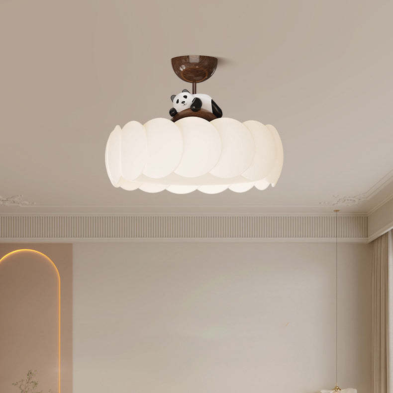 Modern Art Deco Iron Bear Bubble Ceiling Light