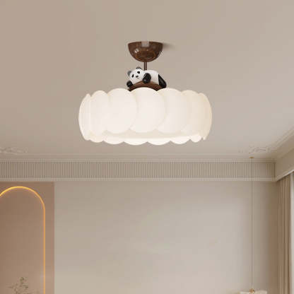 Modern Art Deco Iron Bear Bubble Ceiling Light