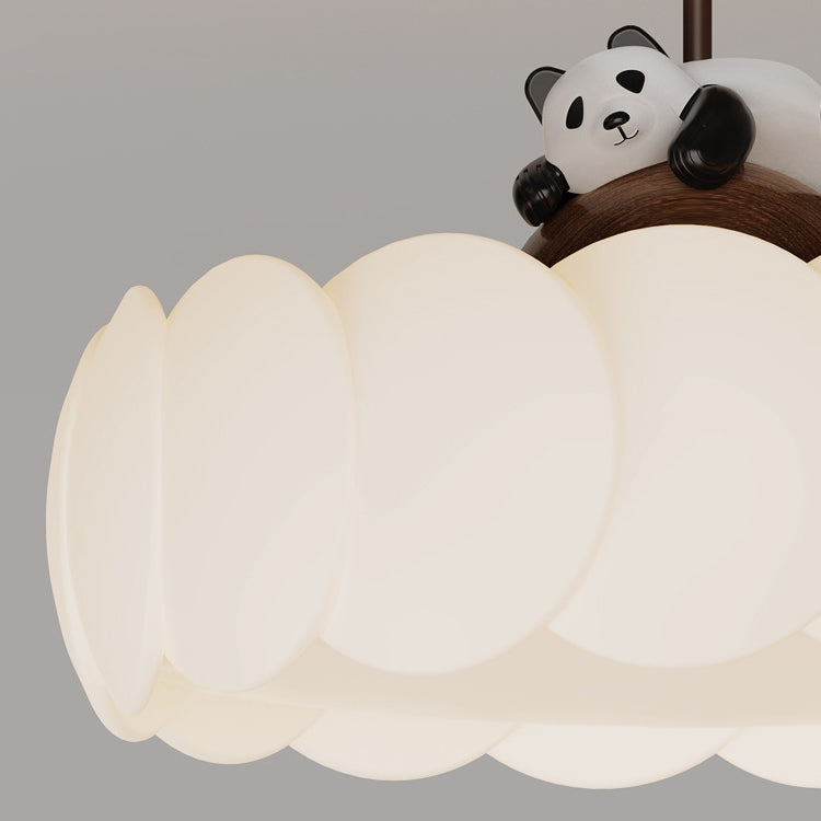 Modern Art Deco Iron Bear Bubble Ceiling Light
